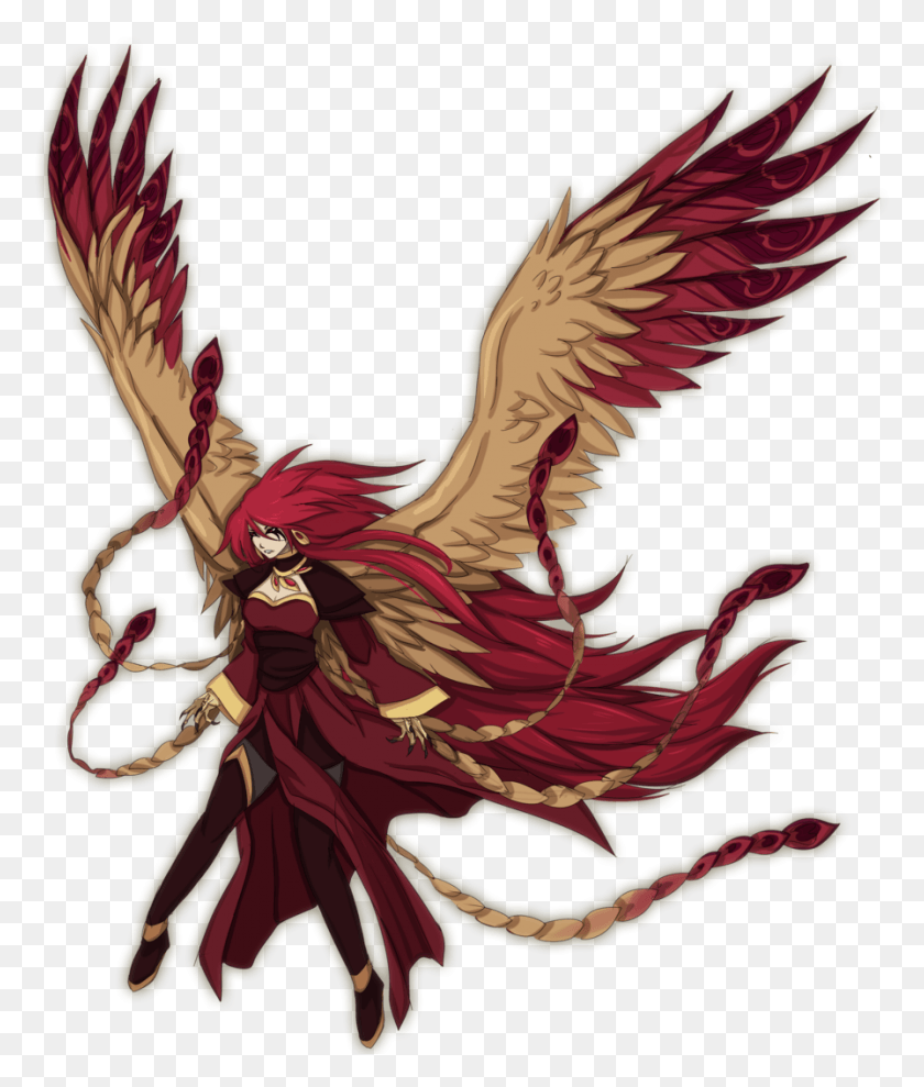 896x1068 Phoenix Drawing Anime, Chicken, Poultry, Fowl HD PNG Download