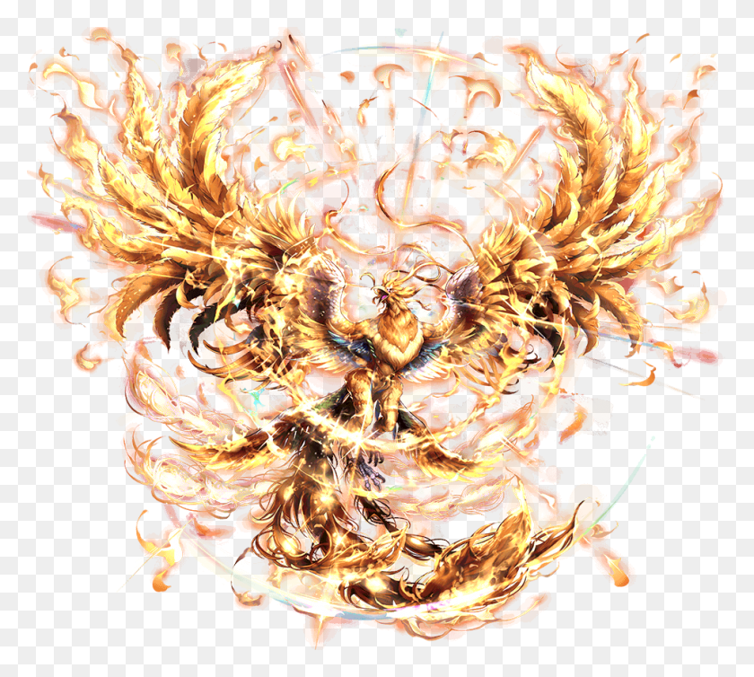 965x859 Phoenix Final Fantasy Phoenix, Ornament, Pattern, Fractal HD PNG Download