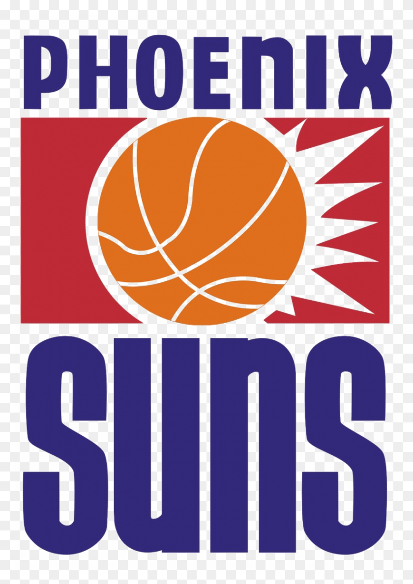 820x1187 Phoenix Suns Images Phoenix Suns Logo 1992 2000, Symbol, Trademark, Advertisement HD PNG Download