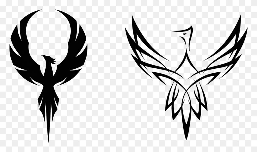 1213x682 Phoenix Tattoos Free Silhouette Of A Phoenix, Person, Human, Face HD PNG Download