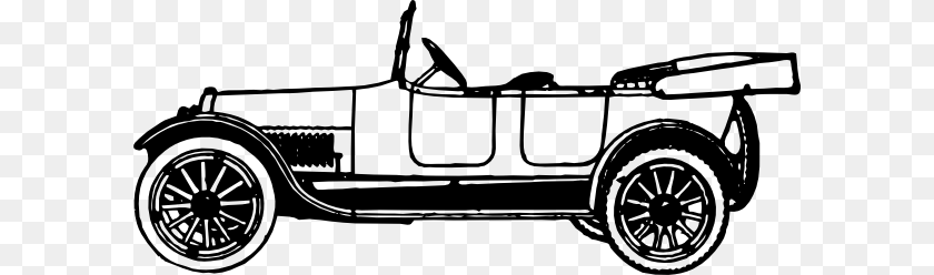 600x248 Phone Old Time, Antique Car, Car, Model T, Transportation Clipart PNG