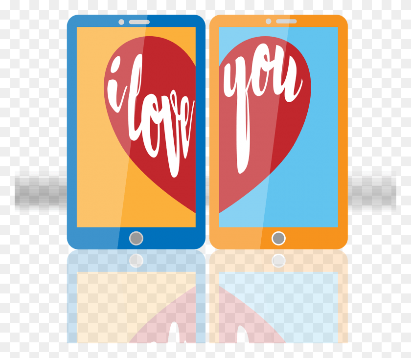 1280x1104 Phone Couple Mobile Happy Young Image Love, Pattern, Beverage, Drink HD PNG Download