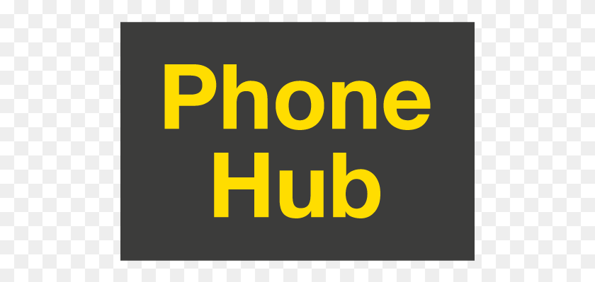 501x339 Phone Hub Logo Phone Hub, Text, Word, Alphabet HD PNG Download