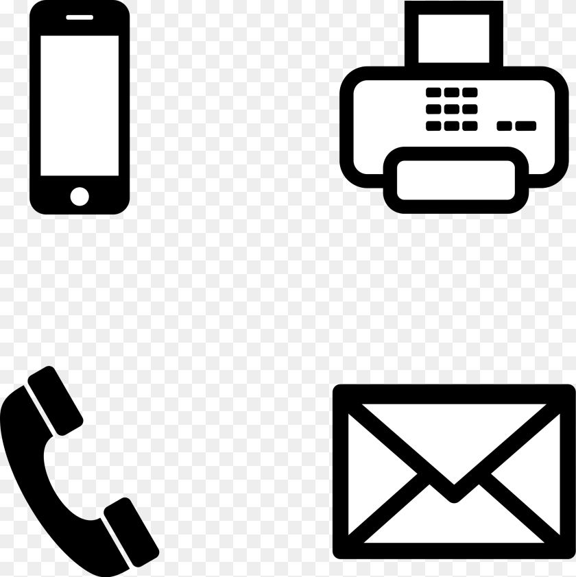 2393x2400 Phone Icon Cliparts Free Download Clip Art Webcomicmsnet Email Logo For Email Signature Sticker PNG
