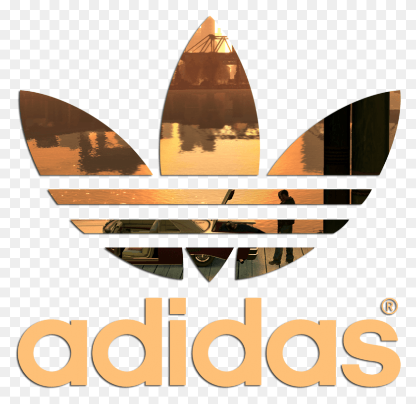 805x780 Photo Adidas Logo Clipart Cool Adidas Logo, Poster, Advertisement, Person HD PNG Download