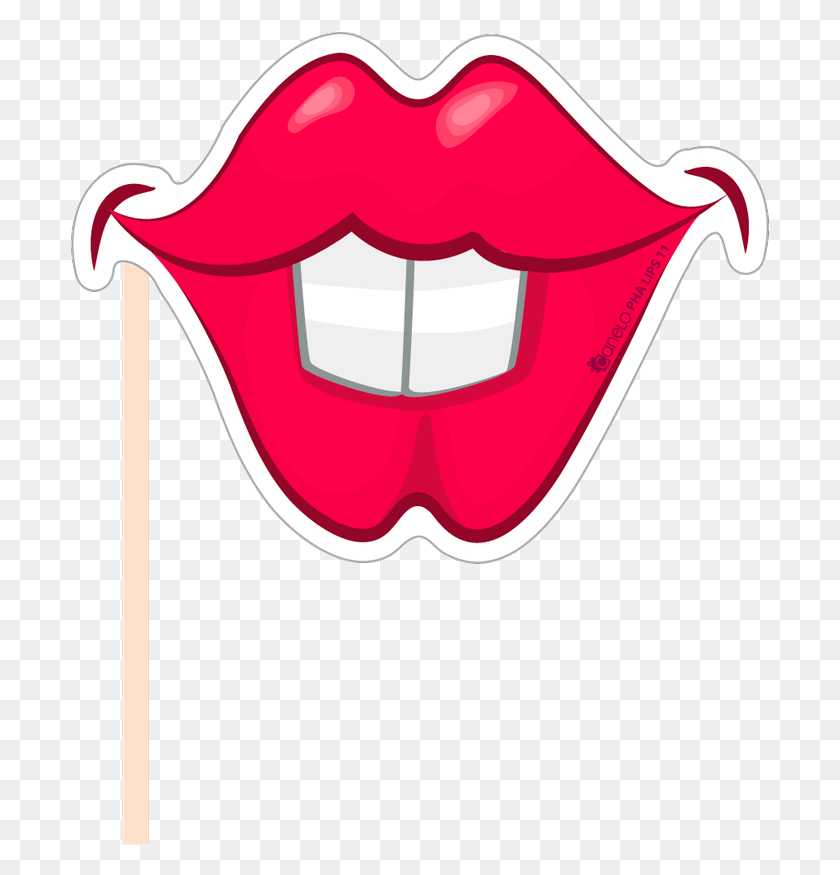 700x815 Photo Booth Props Photobooth Props Lips, Mouth, Lip, Ketchup HD PNG Download
