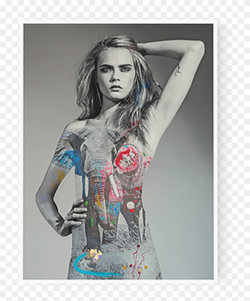 753x953 Photo Cara Elephant I M Not A Trophy, Clothing, Skin, Person HD PNG Download