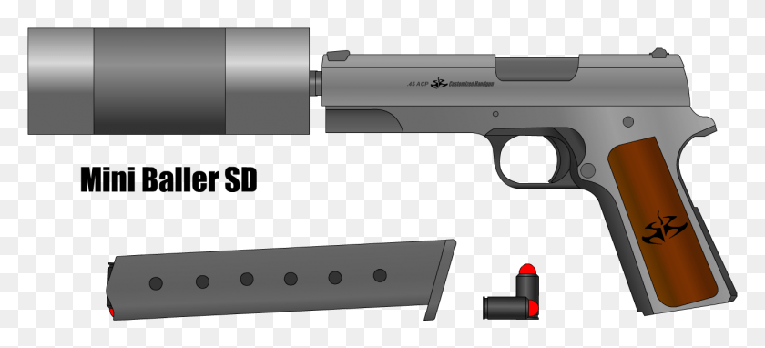 1341x555 Фото Customgun First Balfour, Пистолет, Оружие, Вооружение Hd Png Скачать