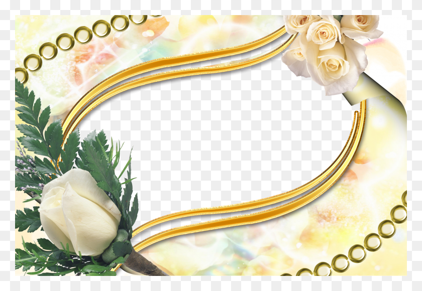 1500x1000 Photo Frame, Rose, Flower, Plant HD PNG Download