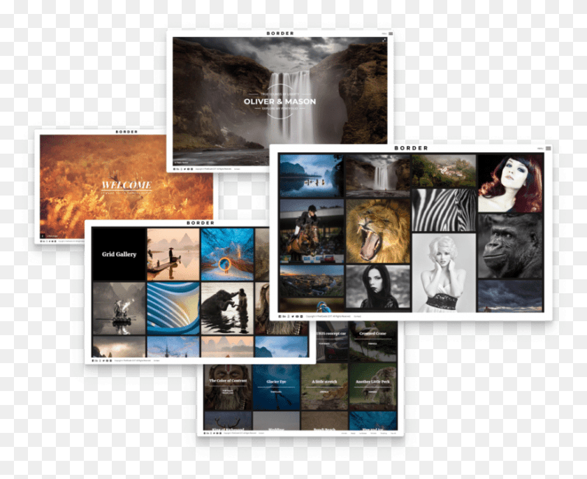 849x682 Descargar Png / Collage De Galerías De Fotos, Cartel, Publicidad, Persona Hd Png