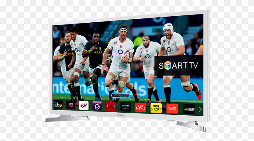 549x407 Descargar Png / Samsung White 32 Smart Tv, Persona, Monitor Hd Png