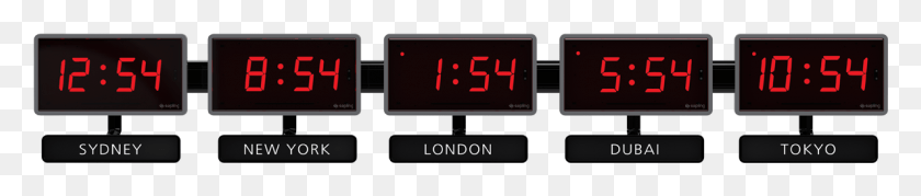1189x182 Photo Gallery Time Zone Clocks, Clock, Digital Clock, Text HD PNG Download