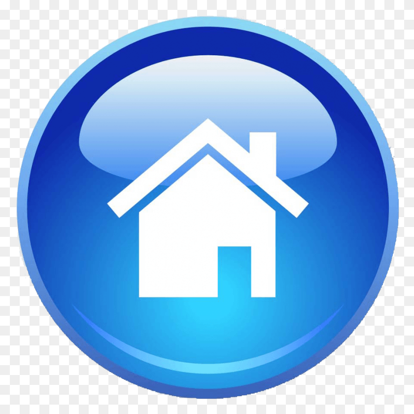894x893 Photo Icon Home Logo Blue Home Icon, Symbol, Sign, Sphere HD PNG Download