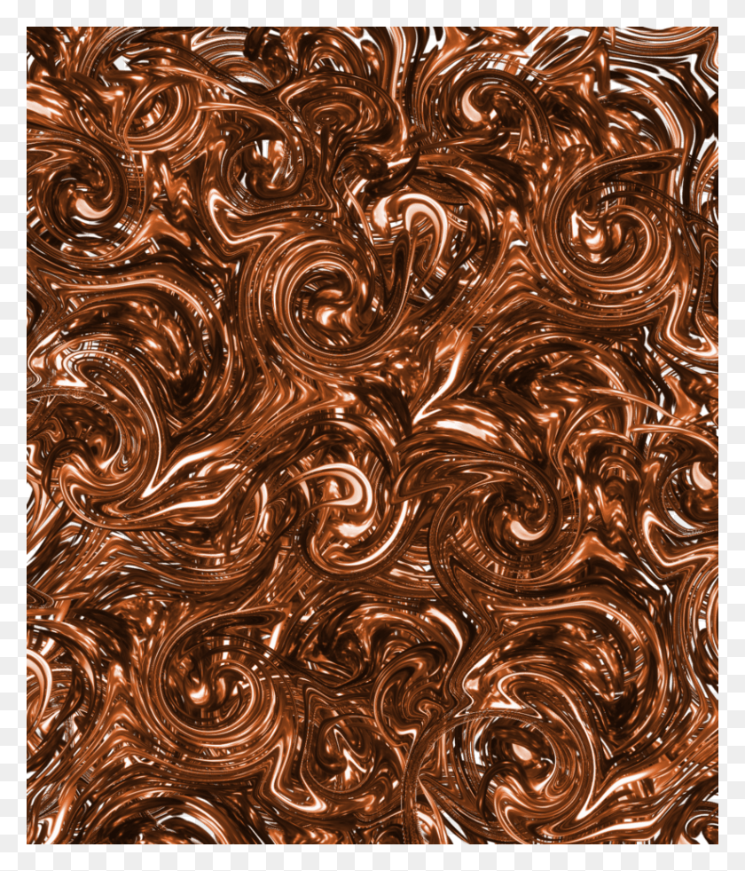 822x971 Фото Текстуры Жидкого Шоколада Stock By Juleesan D4Zmqqd Bronze, Pattern Hd Png Download