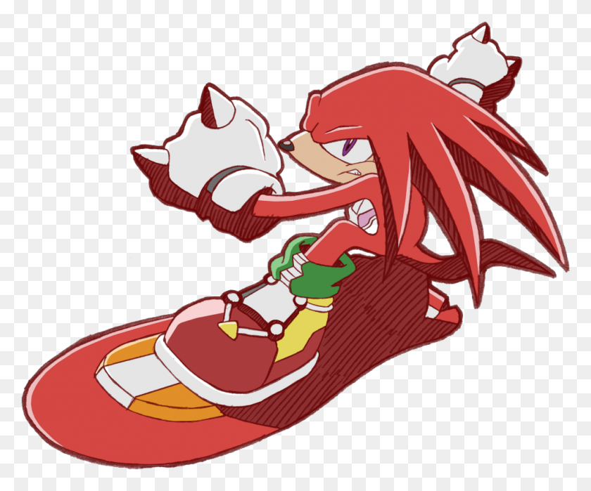 981x804 Photo Ride Knuckles Knuckles The Echidna Sonic Riders, Clothing, Apparel, Footwear HD PNG Download