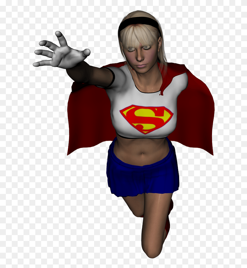 626x852 Photo Supergirl 007 Cartoon, Clothing, Apparel, Person HD PNG Download