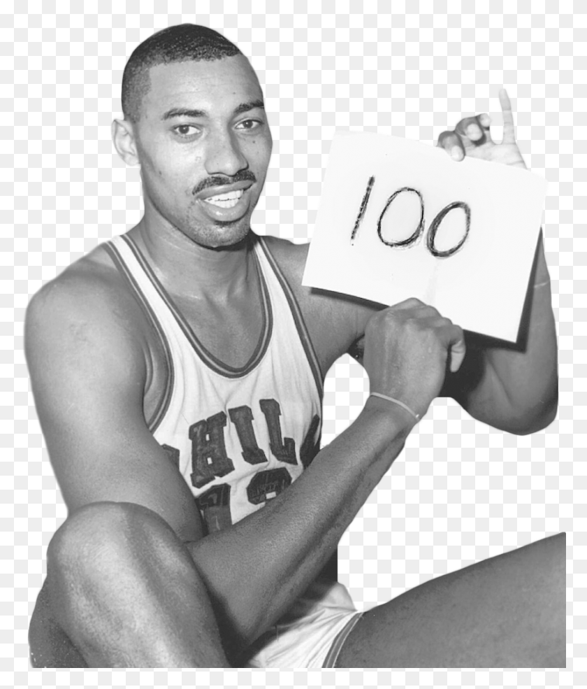 856x1016 Photo Wilt Chamberlain 100 Point Game Copy Zpspregxaao Wilt Chamberlain, Clothing, Apparel, Person HD PNG Download