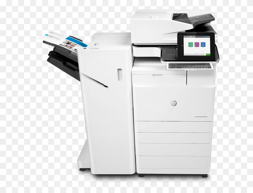 621x580 Photocopier Repair Service And Maintenance Hp Color Laserjet Managed E77822dn Mfp, Machine, Printer, Computer Keyboard HD PNG Download