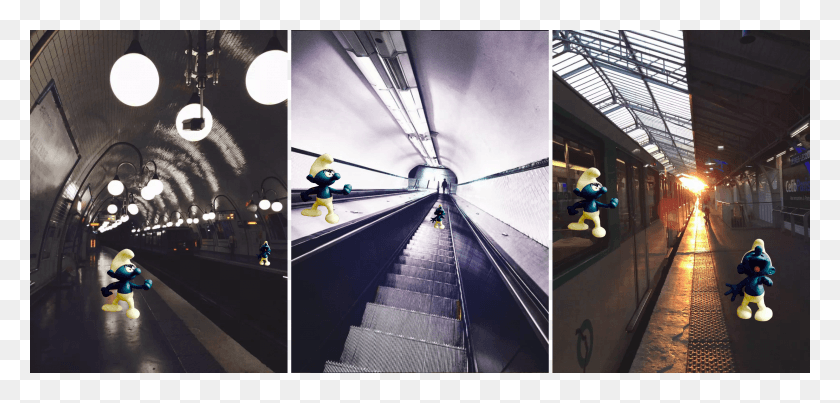 3271x1442 Photographie And Montage By Jianan Metro Station, Handrail, Banister, Person HD PNG Download