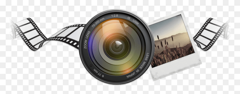 851x296 Photography, Electronics, Camera Lens, Camera HD PNG Download
