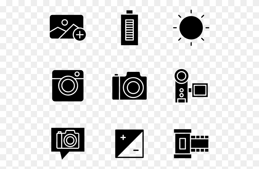 519x488 Photography Business Symbols Clipart Black And White, Gray, World Of Warcraft HD PNG Download