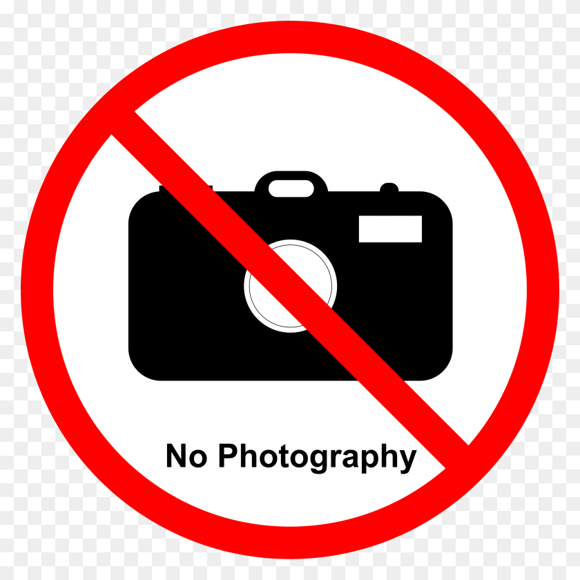 2488x2489 Фотография Запрещена. Запрещается Фотографировать Без Разрешения, Символ, Дорожный Знак, Стоп-Знак Png Скачать