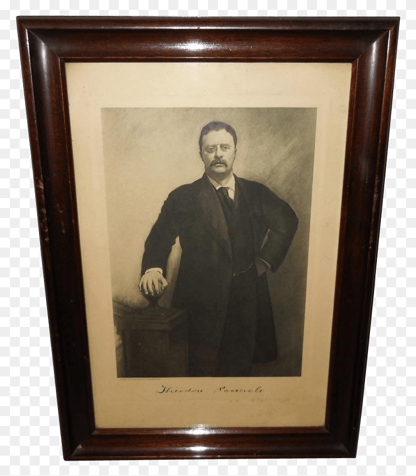 777x901 Photogravure Of President Theodore Roosevelt Copyright Picture Frame, Person, Human HD PNG Download