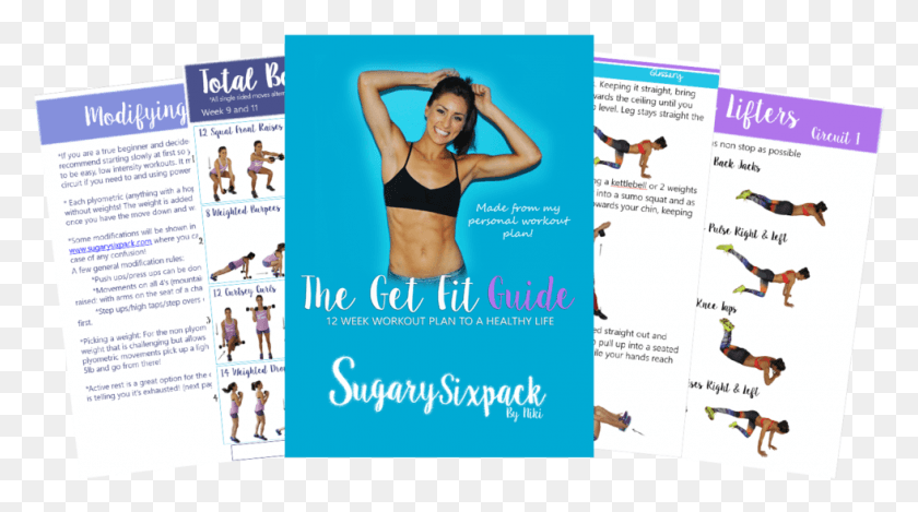 980x514 Photos Of Workout At Home With Sugary Six Pack Get Fit Guide, Person, Human, Flyer HD PNG Download