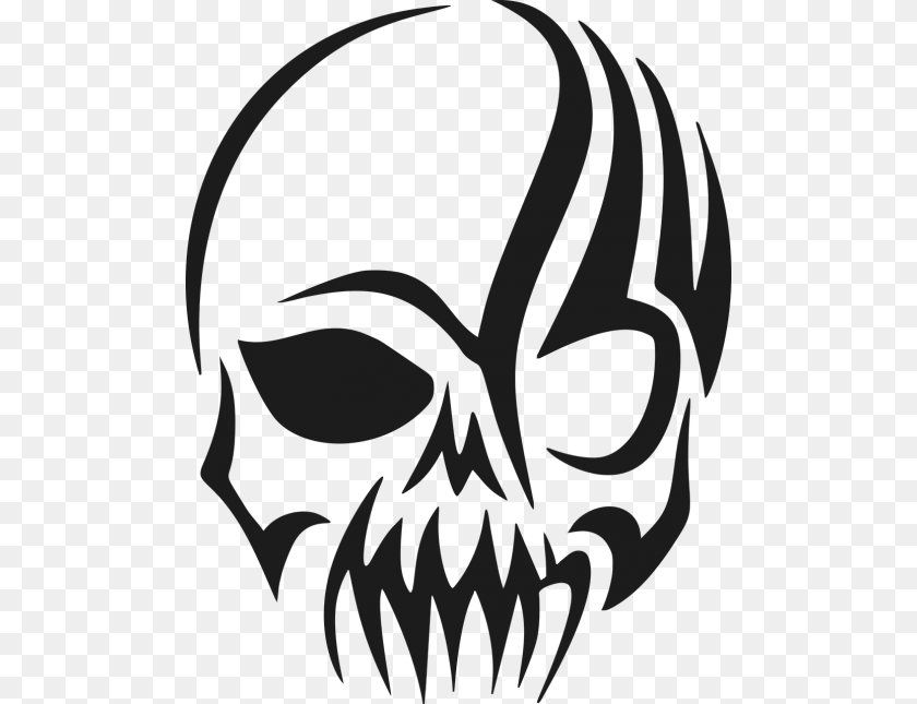 500x645 Photos Skull Line Art Search, Person Transparent PNG