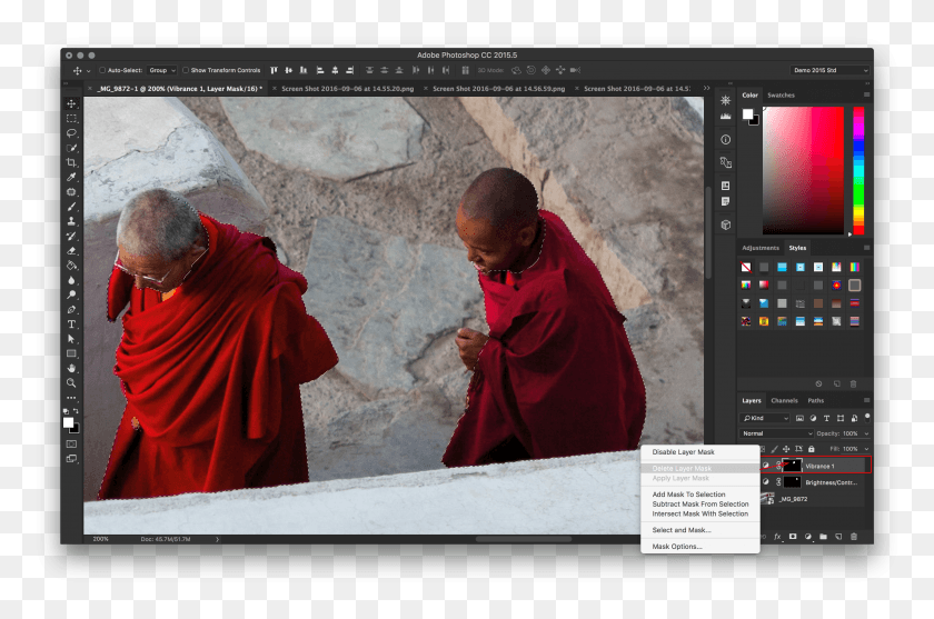 3063x1953 Photoshop Delete Selection To Transparent Adobe Photoshop Contrast, Monk, Person, Human HD PNG Download