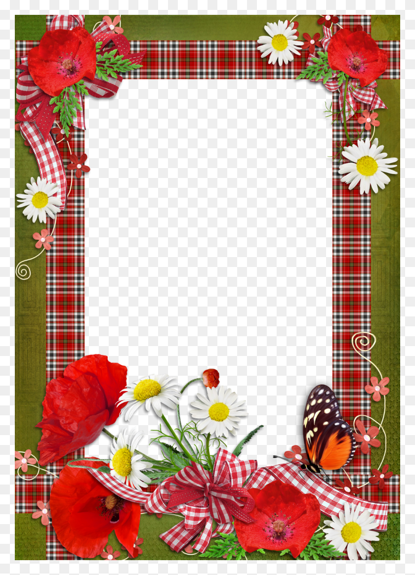 1131x1600 Photoshop Flower Frame Flower Photo Frames Design, Plant, Blossom, Graphics HD PNG Download