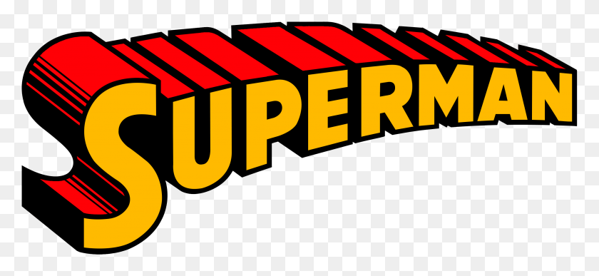 2803x1178 Descargar Png Photoshop Logo Clipart Superman Superman Nombre Logo, Texto, Número, Símbolo Hd Png