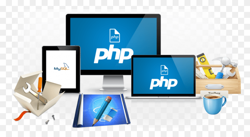 894x459 Php Development Service Web Development Psd Banner, Computer, Electronics, Pc HD PNG Download