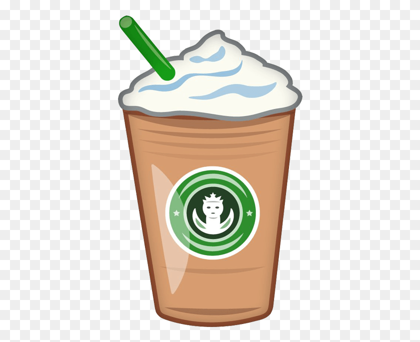 370x624 Phrases Emoji Starbucks, Cream, Dessert, Food HD PNG Download