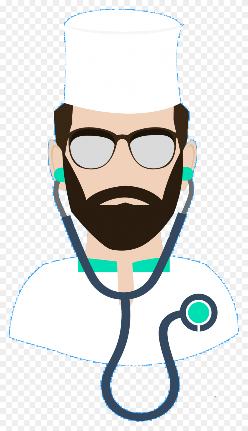 1273x2281 Descargar Png Médico De Dibujos Animados Ilustración Médico Personaje Transprent Médico, Cara, Gafas De Sol, Accesorios Hd Png