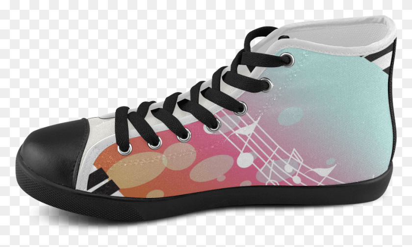 901x514 Piano And Musical Notes Men39s High Top Canvas Shoes Skate Shoe, Clothing, Apparel, Footwear HD PNG Download