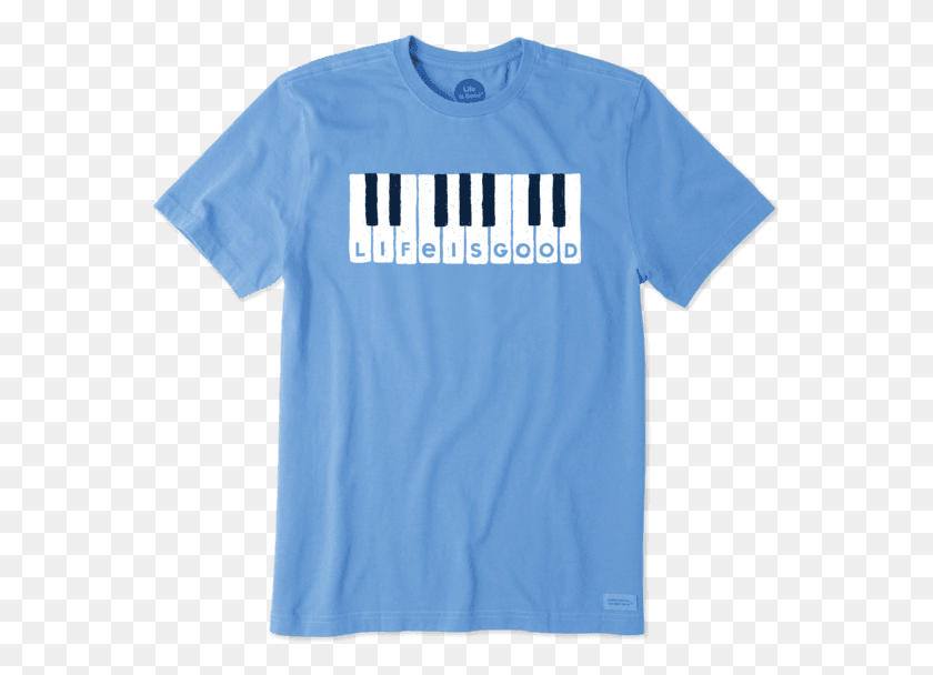 565x548 Piano Keys Crusher Tee Life Is Good T Shirts, Clothing, Apparel, T-Shirt Descargar Hd Png