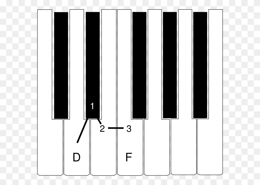 600x538 Клавиши Пианино В Реальном Размере, Электроника, Клавиатура Hd Png Скачать