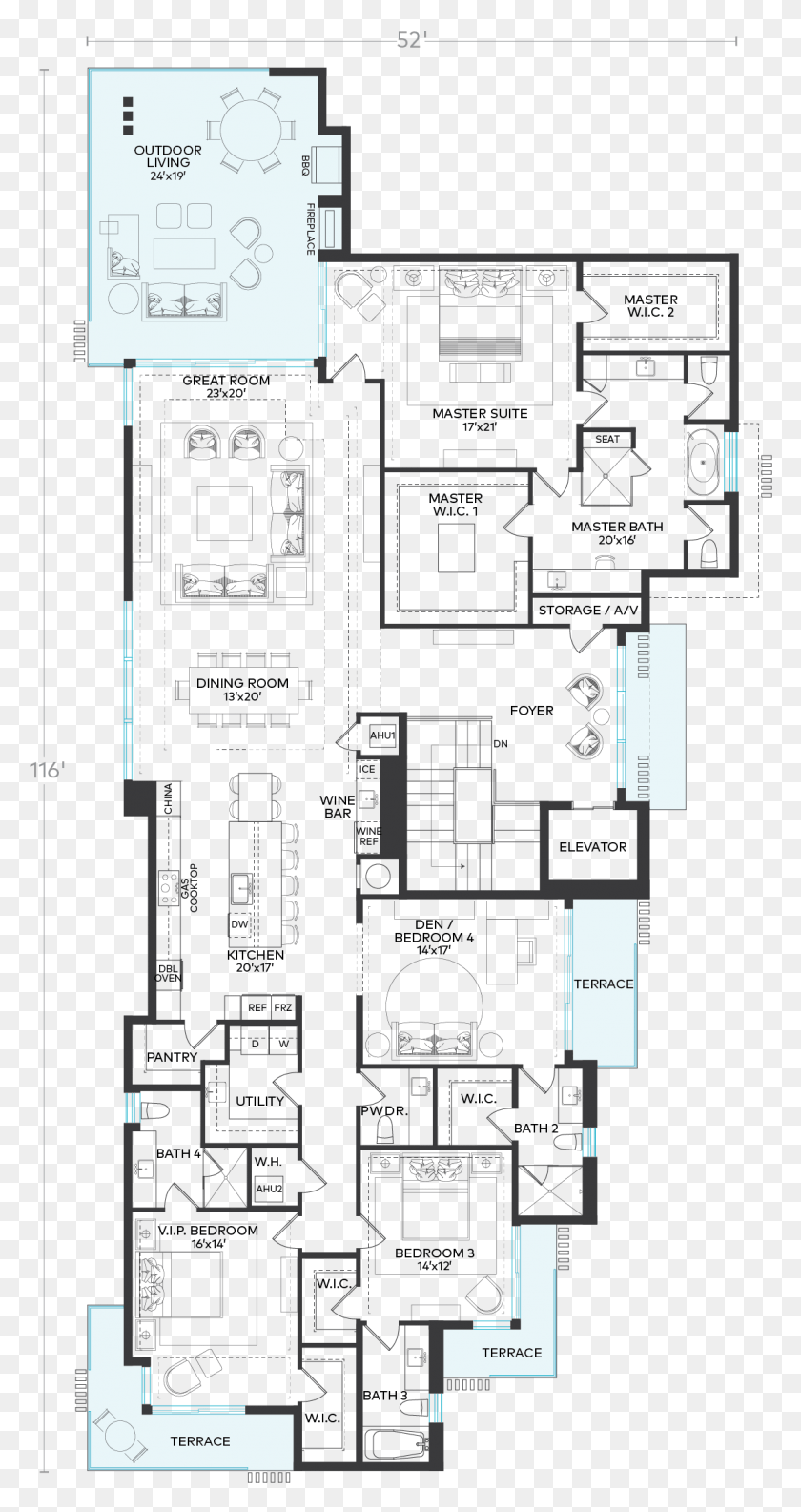 1150x2249 Picasso Floorplan Floor Plan, Floor Plan, Diagram, Green HD PNG Download