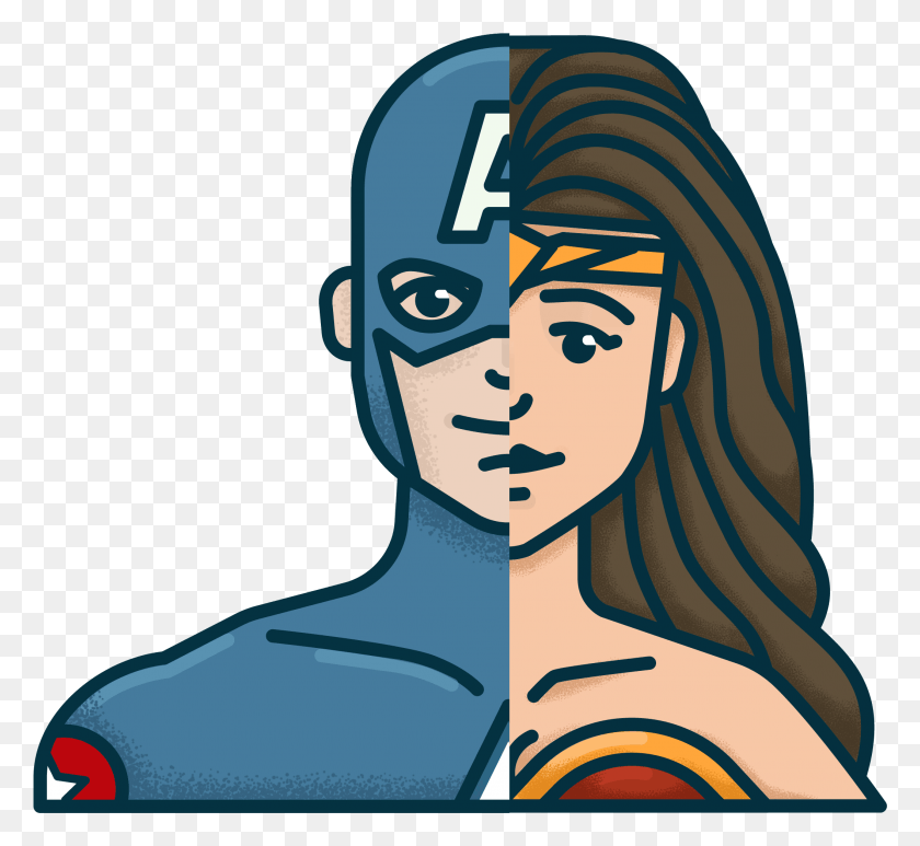 2115x1936 Pick Your Superhero Illustration, Face, Graphics HD PNG Download