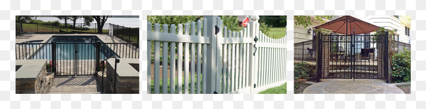 1167x234 Picket Fence Gates Picket Fence, Gate HD PNG Download