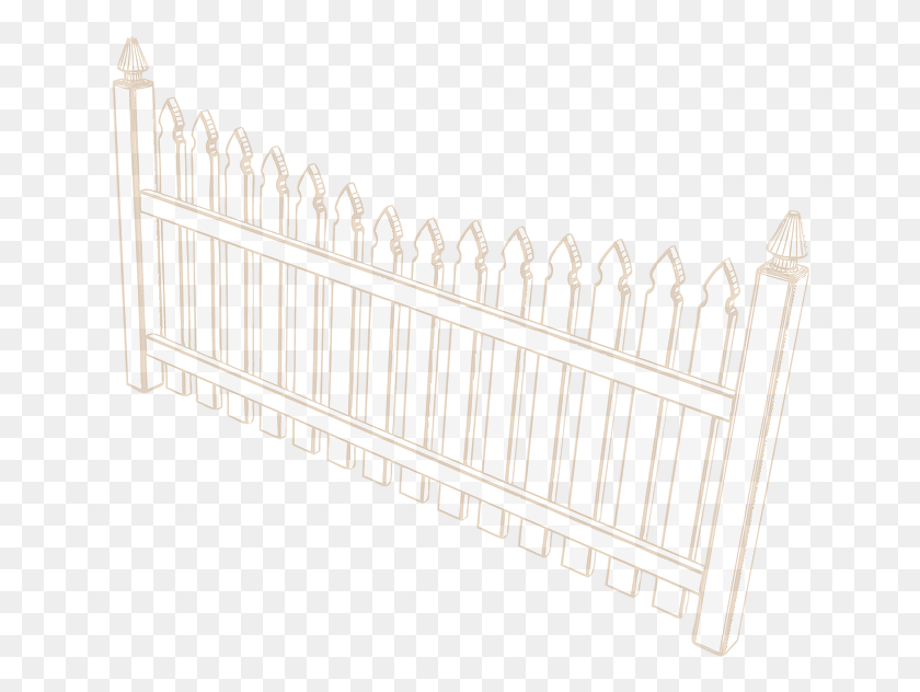 642x572 Picket Fence Watermark By Installed By Tidewater Virginia Picket Fence, Staircase HD PNG Download