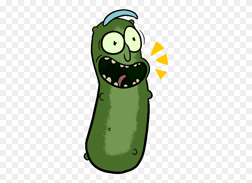 283x550 Pickle Rick Pickle Rick With Transparent Background, Green, Plant, Vegetable HD PNG Download