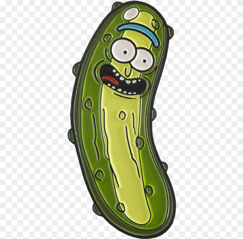 377x826 Pickle Rick Pin Pickle Rick Dancing, Food, Relish Sticker PNG