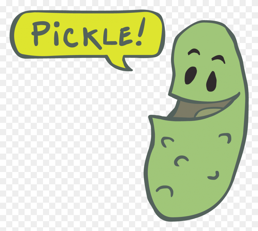 1119x993 Pickles Clipart Cute Pickles Cartoon, Green, Food, Plant HD PNG Download