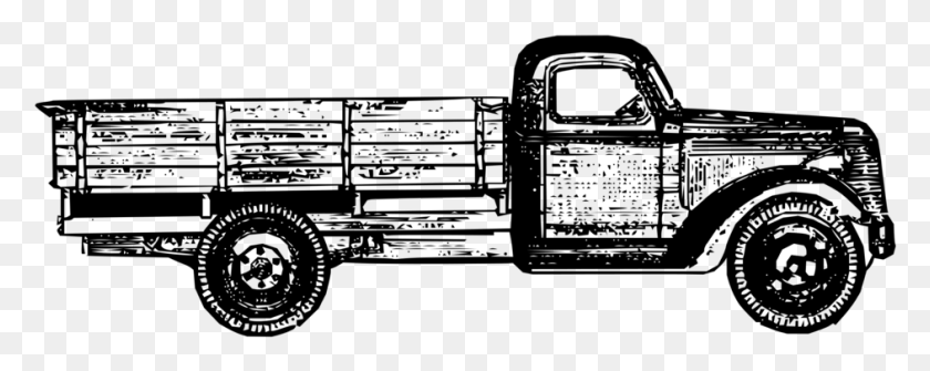 942x333 Pickup Truck Car Chevrolet Thames Trader Vintage Truck Clip Art, Gray, World Of Warcraft HD PNG Download