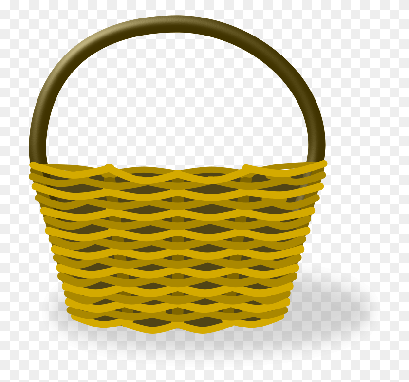 725x725 Picnic Basket Clipart Empty Hot Air Balloon Basket Cartoon, Shopping Basket HD PNG Download