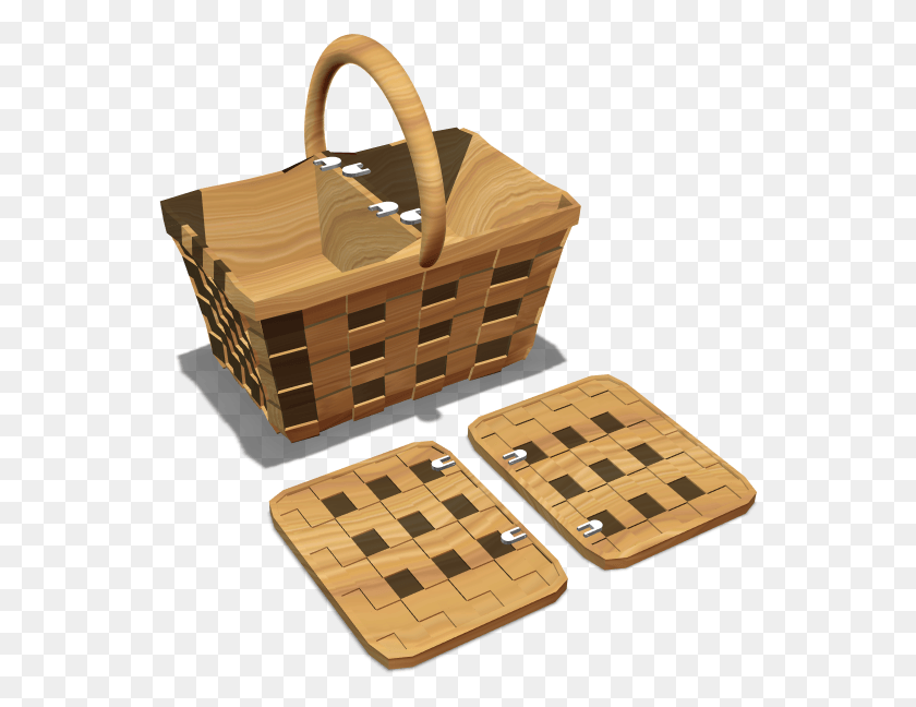 550x588 Picnic Basket Storage Basket, Computer Keyboard, Computer Hardware, Keyboard HD PNG Download
