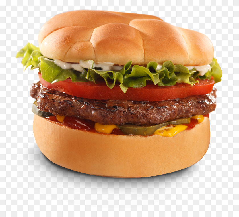745x701 Picnic Burger Back Yard Burger Junior Burger, Comida, Hot Dog Hd Png