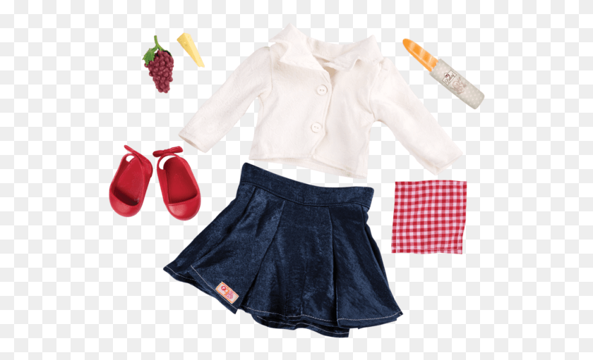 534x451 Picnic Chic Retro Picnic Outfit For 18 Inch Dolls Our Generation, Clothing, Apparel, Person HD PNG Download